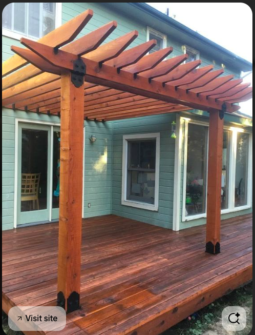 Hand-built composite deck over slope in Westbourne