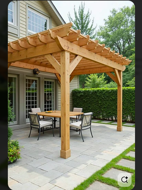 Hand-built timber pergola in Christchurch